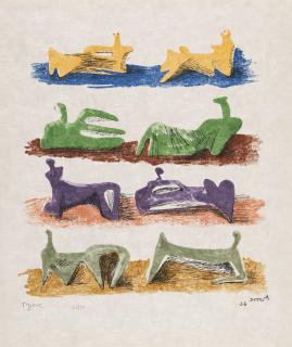 Henry Moore - Shelter Sketchbook (C. 80-86)