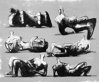 Henry Moore - Six Reclining Figures (Cramer 198)