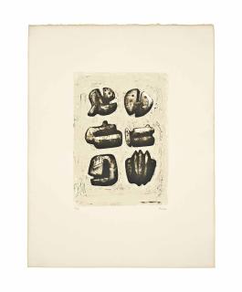 Henry Moore - Six Stone Figures (Cramer 299)