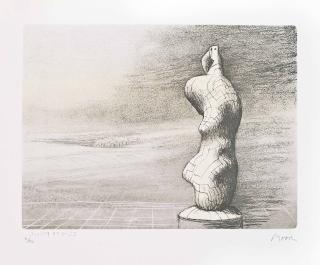 Henry Moore - Standing Figure Storm Sky