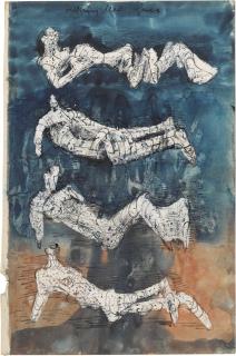 Henry Moore - Studies For Reclining Lead Figures