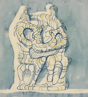 Henry Moore - Study for The Family