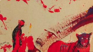 Henry Moore - Taking Dogs for a Walk