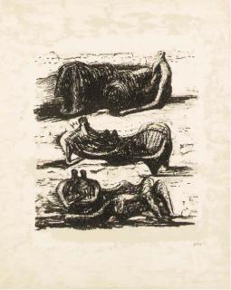 Henry Moore - Three Reclining Figures, from La Poésie (C. 325)