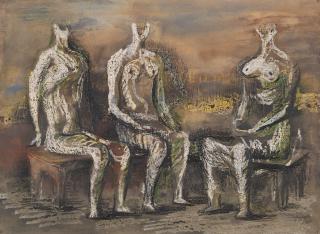 Henry Moore - Three Seated Figures