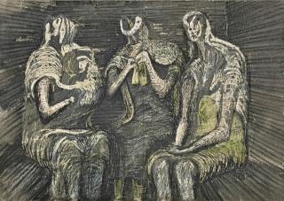 Henry Moore - Three Women in a Shelter