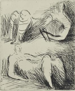 Henry Moore - Two Reclining Figures (Cramer 205)
