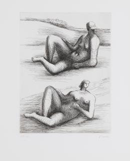 Henry Moore - Two Reclining Figures