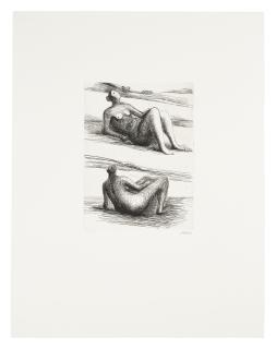 Henry Moore - Two Reclining Figures