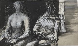 Henry Moore - Two Seated Women