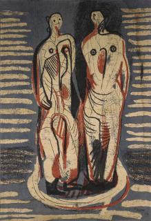 Henry Moore - Two Standing Figures