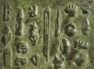 Henry Moore - Wall Relief: Maquette No. 6
