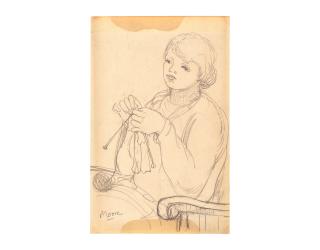 Henry Moore - Woman Knitting