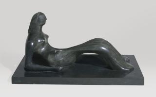 Henry Moore - Working Model For Reclining Figure: Bone Skirt
