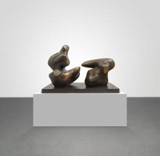 Henry Moore - Working Model for Two Piece Reclining Figure: Points