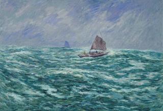 Henry Moret - Barque de pêche, gros temps