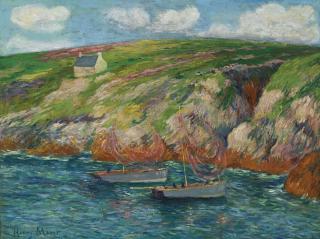 Henry Moret - Barques De Pêche Près De La Côte Bretonne