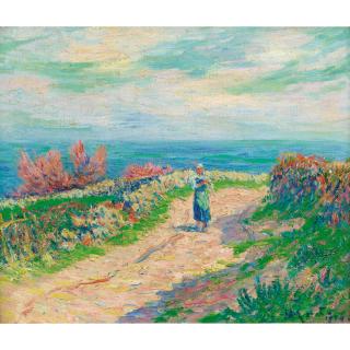 Henry Moret - Chemin Au Bord De La Mer