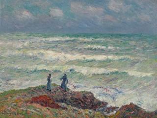 Henry Moret - Gros temps, côte du Finistère