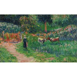 Henry Moret - La Gardeuse De Vaches