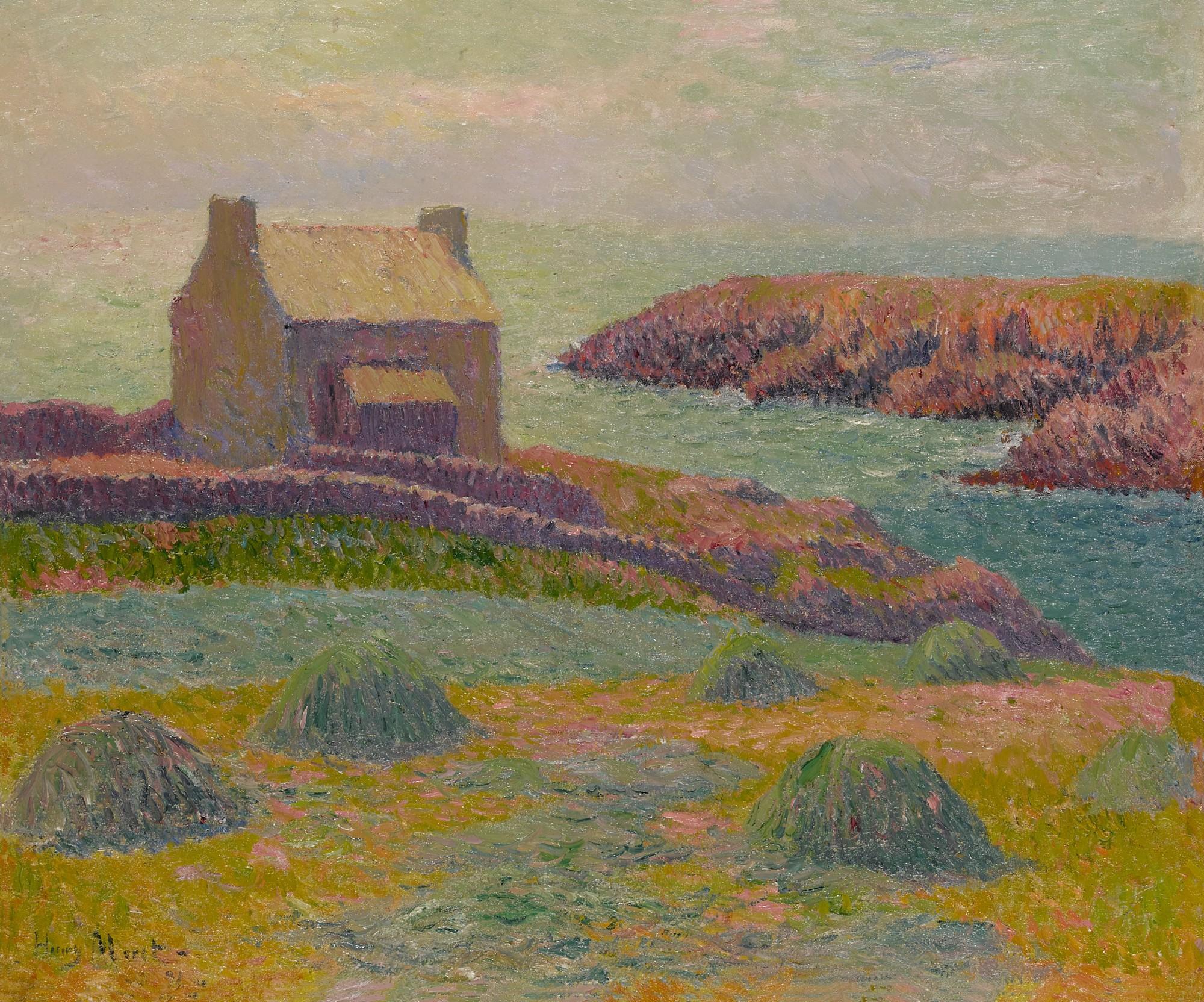 Henry Moret - La Maison des douaniers, fin d\'après-midi