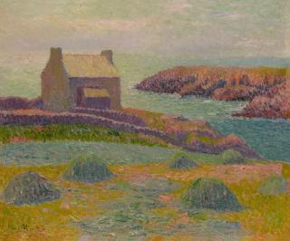 Henry Moret - La Maison des douaniers, fin d\'après-midi