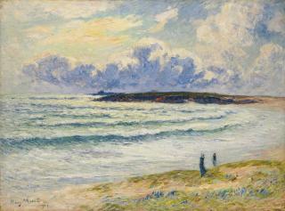 Henry Moret - La plage de Nevez, Finistère ou Le goémon à Nevez