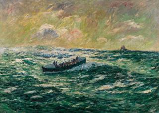 Henry Moret - Le bateau de sauvetage à Audierne
