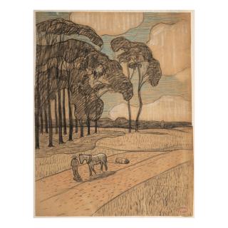 Henry Moret - Le roulage au Pouldu