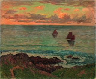 Henry Moret - Le soir à Doëlan