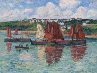 Henry Moret - Les bateaux de pêche à Audierne