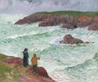 Henry Moret - Les falaises près de la mer