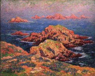 Henry Moret - Les Rochers Rouges À Ouessant