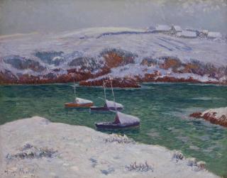 Henry Moret - Neige à Doëlan (Finistère)