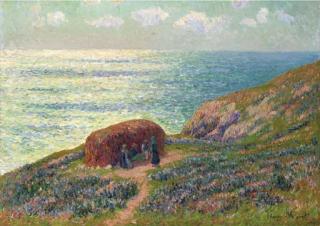 Henry Moret - Ramasseuses de Goémon À Möelan, Bretagne