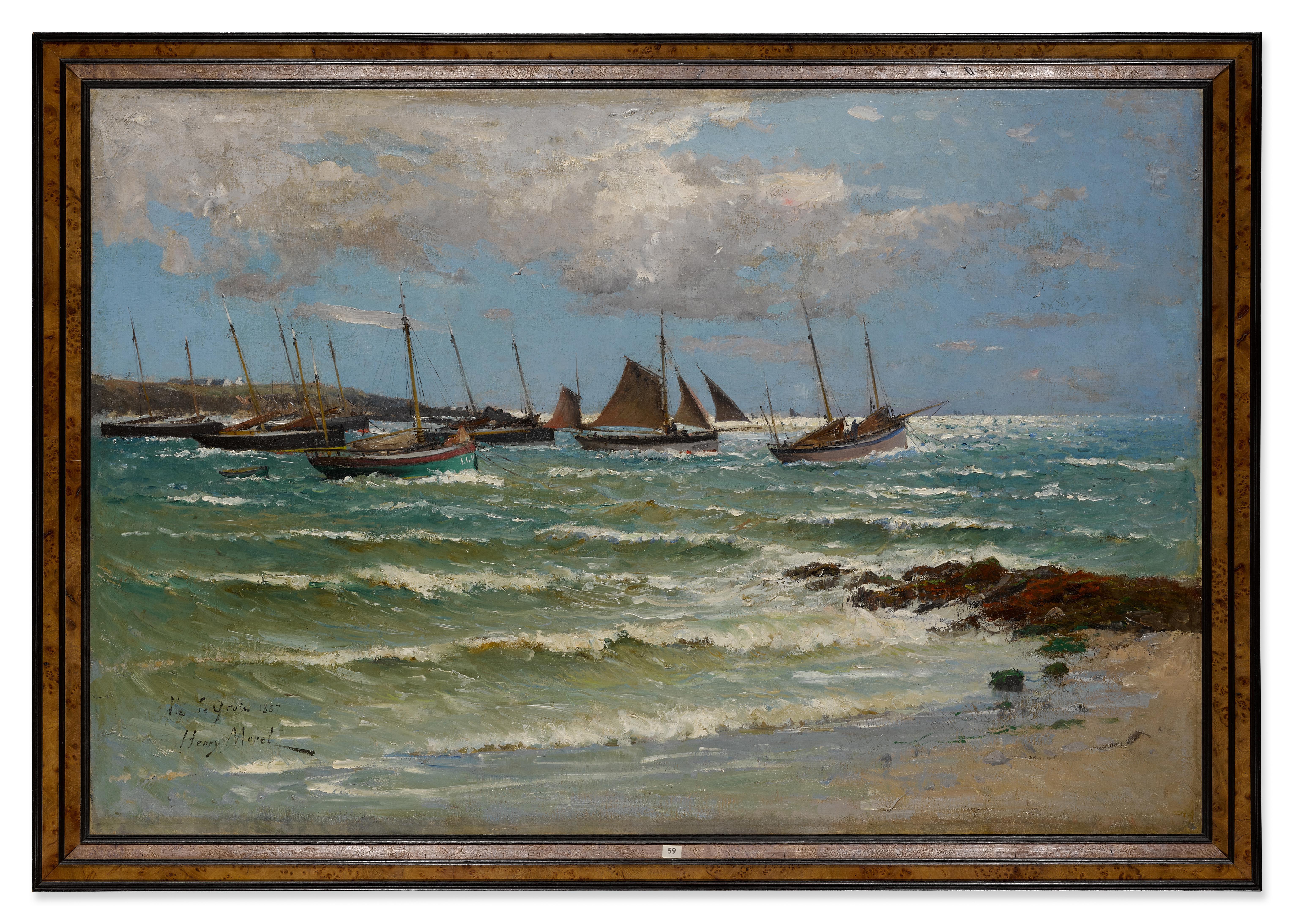 Henry Moret - Sortie en pêche à l\'île de Groix