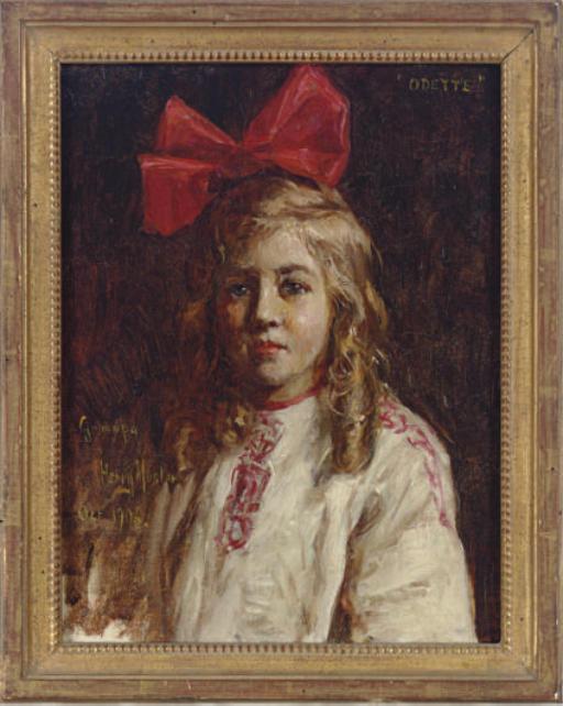 Henry Mosler - Portrait study of Odette