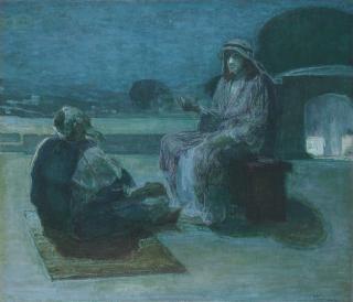 Henry Ossawa Tanner - Nicodemus Coming to Christ