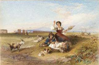Henry Parsons Riviere - Gioie domestiche nella Campagna romana