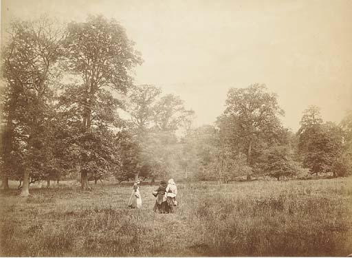 Henry Peach Robinson - Figures in rural landscape (Conversation piece), early 1880s