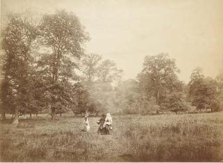 Henry Peach Robinson - Figures in rural landscape (Conversation piece), early 1880s