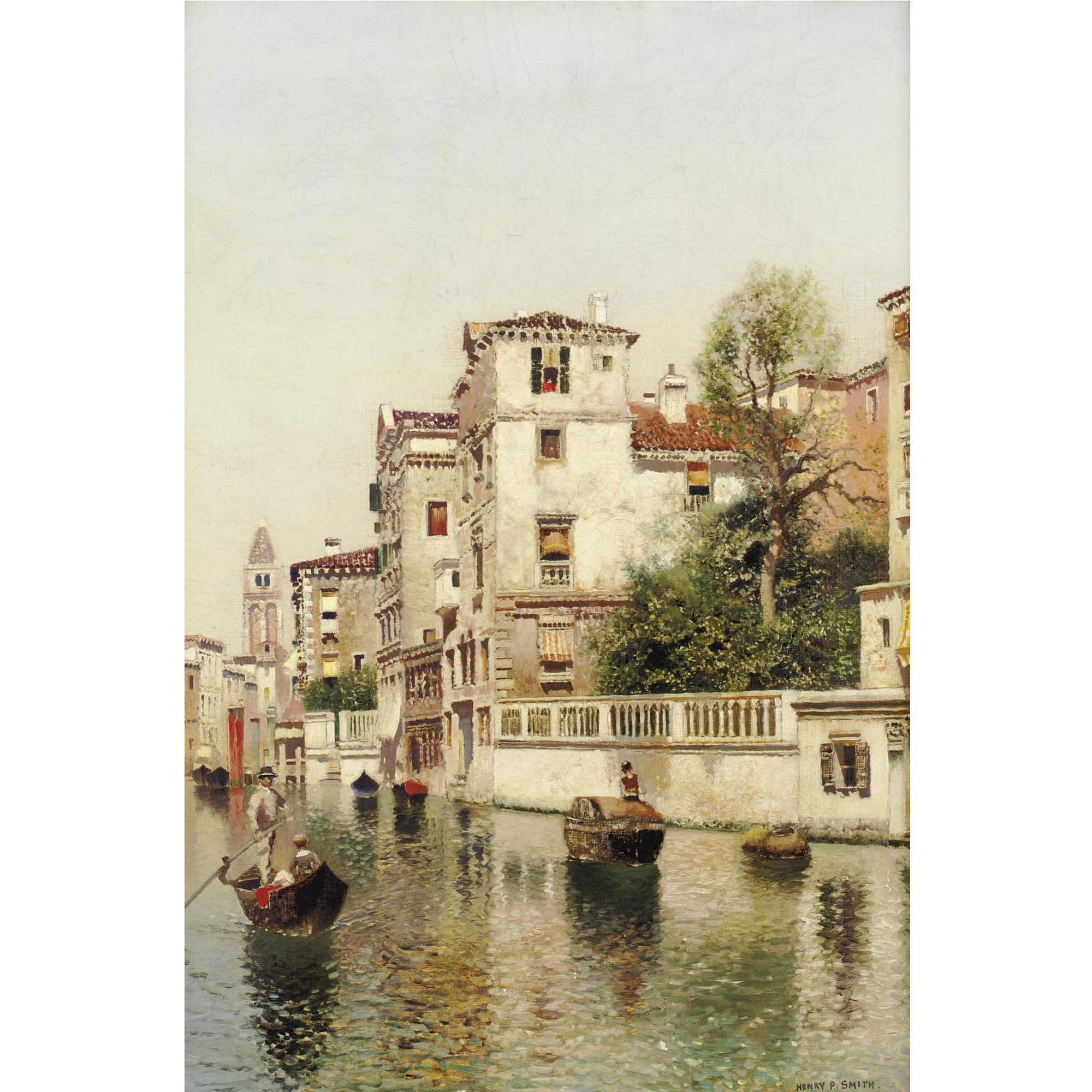 Henry Pember Smith - A Venetian Canal