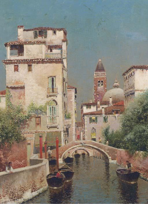 Henry Pember Smith - A Venetian Canal