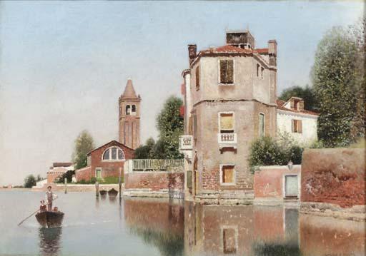 Henry Pember Smith - Villa on the Canal, Venice