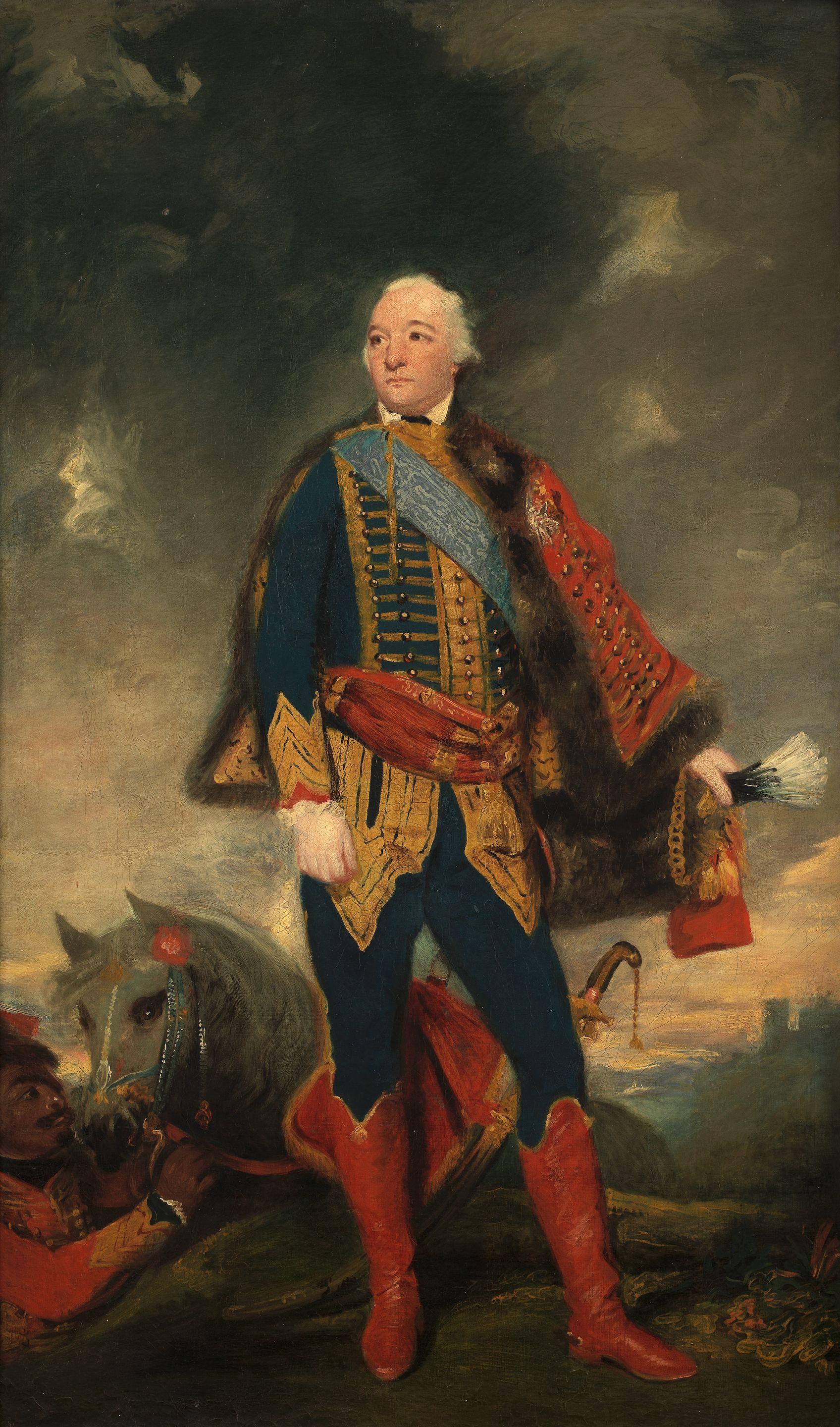 Henry Perronet Briggs - Portrait of Louis Phillipe Joseph, duc D\'Orleans, full-length, in Hussar\'s uniform