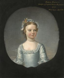 Henry Pickering - Portrait Of Barbara Repington When A Girl (D. 1775)