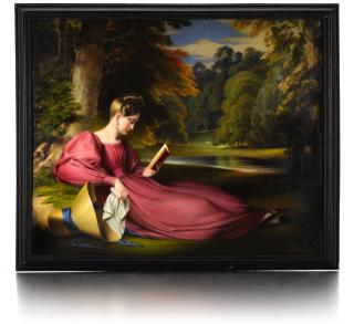 Henry Pierce Bone - Portrait Of Louisa Frances Bone, A Daughter Of The Artist