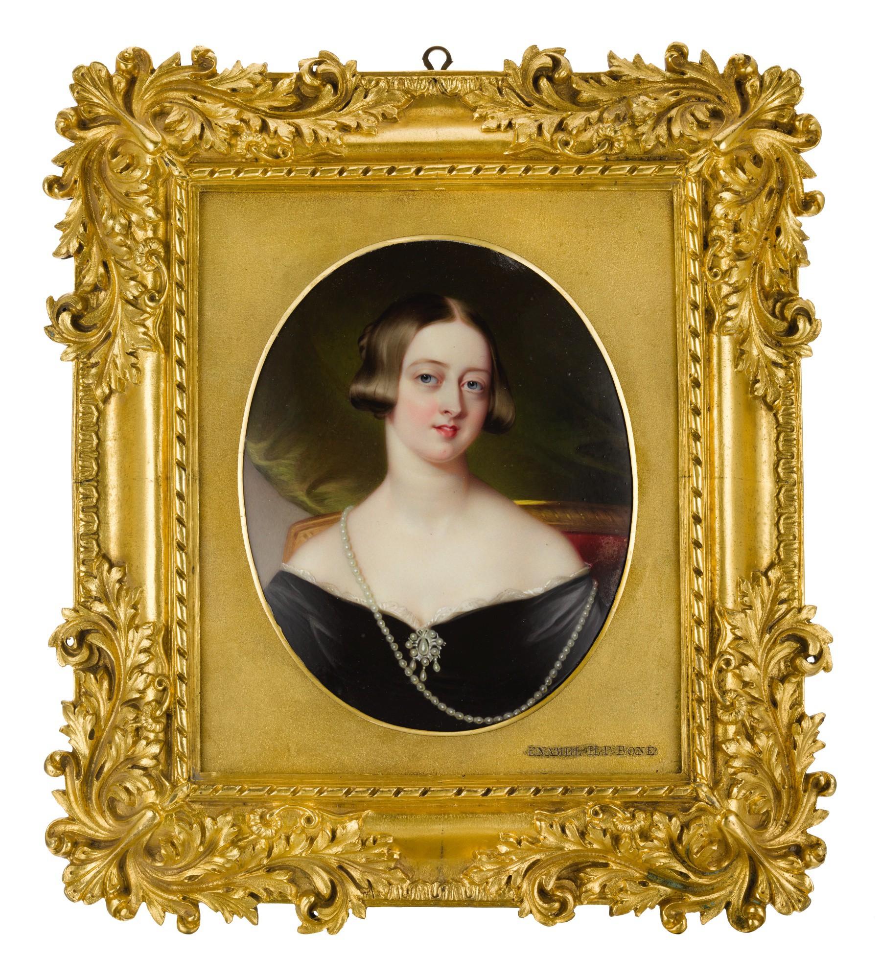 Henry Pierce Bone - Portrait Of Queen Victoria (1819-1901)