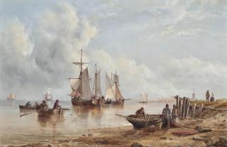 Henry Redmore - A calm day off the low countries