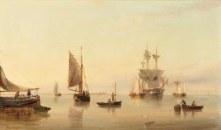 Henry Redmore - Fishing vessels off the coast